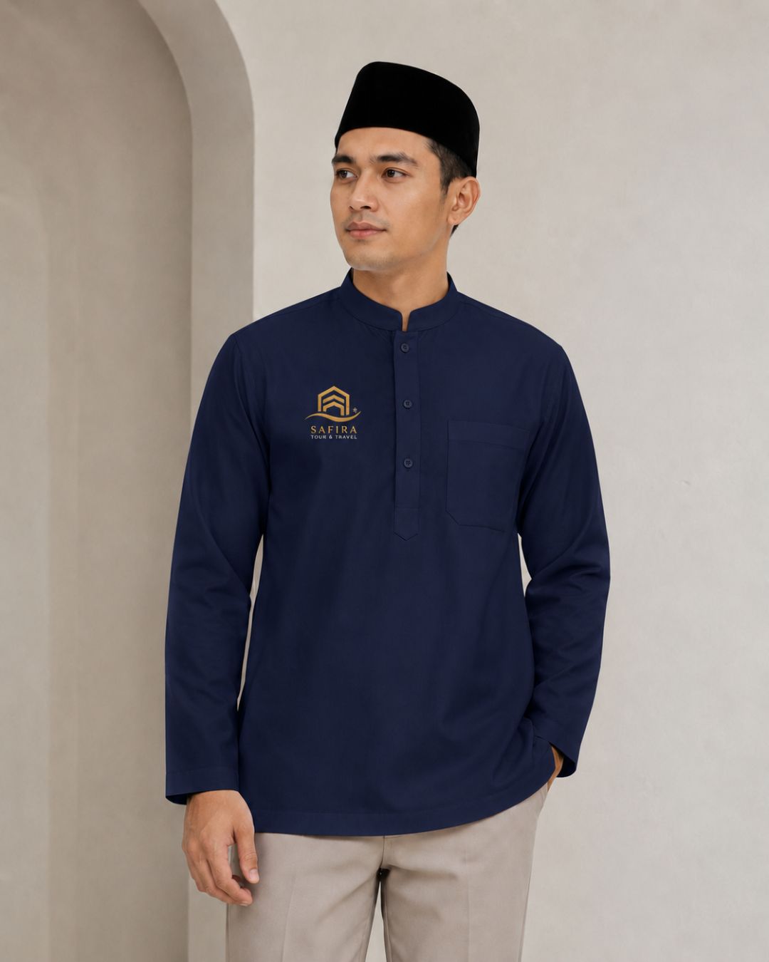 Baju koko umroh custom bordir